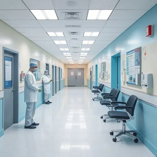 Macro shot of a polished, gleaming advanced medical equipment